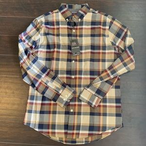 Van Heusen Multi-Colored Plaid Button Down Shirt